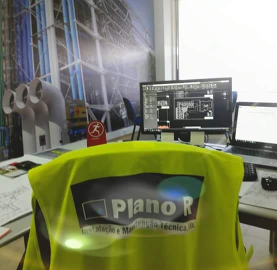 Vista do escritório da Plano R.